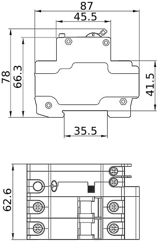 Автоматический выключатель дифференциального тока двухполюсный IEK GENERICA АД12 С32 АC30 2P, сила тока 32 А, переменный, тип расцепления C, отключающая способность 4.5 kА