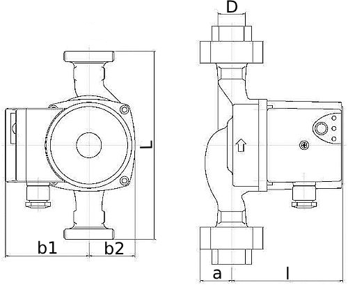 Насос циркуляционный для ГВС IMP PUMPS NMT SAN PLUS 25/40-130 Ду25 Ру10 центробежный, поверхностный, производительность - 3.32 м3/ч, напор - 4.1 м, мощность - 0.021 кВт, 230 В, присоединение - резьбовое, материал корпуса - бронза