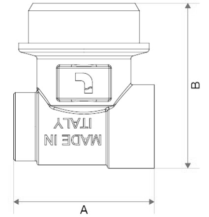 Фитинг концевой ITAP 490 1″х1/2″х3/8″ Ду25х15х10 Ру10, для коллекторов, присоединение – наружная резьба, корпус – никелированная латунь