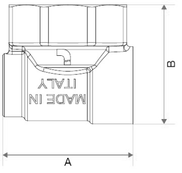 Фитинги концевые ITAP 491 3/4″ - 1″ Ду20-25 Ру10, для коллекторов, присоединение – внутренняя резьба, корпус – никелированная латунь