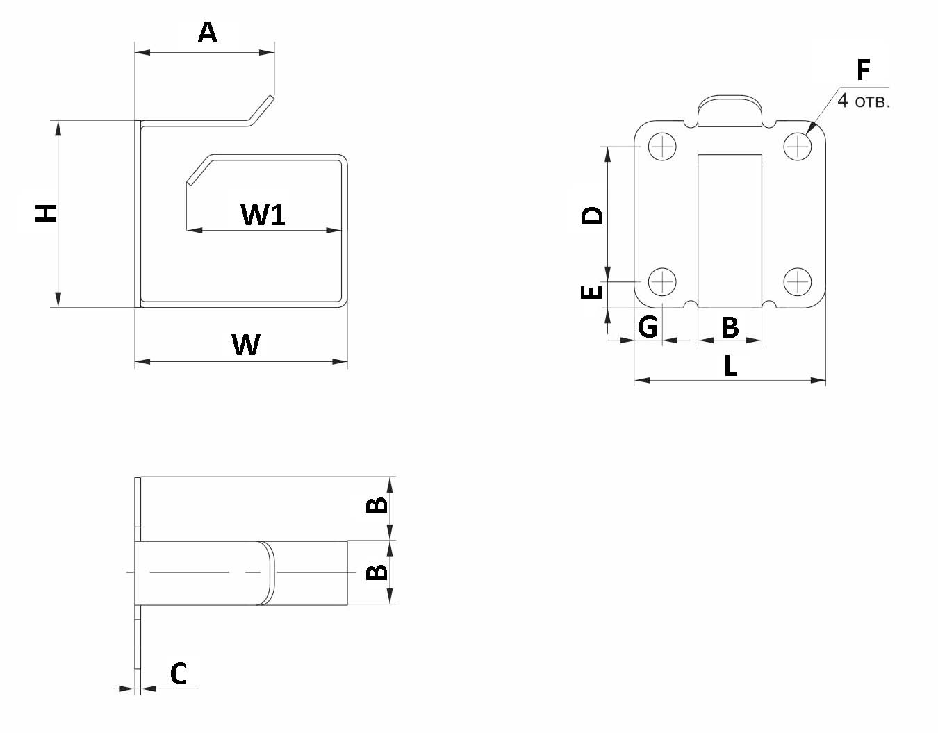 Кольца кабельные ITK с площадкой, для шкафов Linea N, E, S, F, W, 4 шт