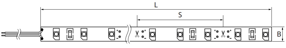 Лента светодиодная JazzWay PLS 2835/120-12V 12Вт/м, 5 м, цветовая температура - 6500 К, световой поток - 840-960 Лм, степень защиты - IP20, свет свечения -  холодный белый