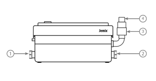 Насос канализационный Jemix STP-250 Ду40 поверхностный, корпус - пластик, мощность 250 Вт, производительность 100 л/мин, напор - 5 м