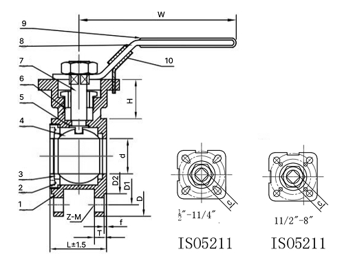 Краны шаровые САГА S-B1FiXX-4 Ду20-150 односоставные, межфланцевые, полнопроходные с рукояткой