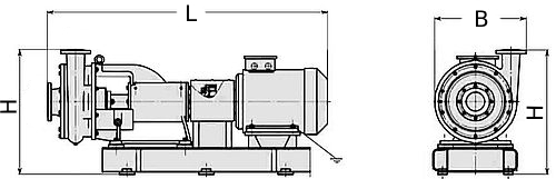 Насосы дренажные Ливгидромаш СД Ду40-250x32-200 Ру2.5 погружные, центробежные, горизонтальные, без двигателя, на раме, мощность - 0.8-130 кВт, напор - 6.7-56 м, производительность - 12.5-800 м3/час, 220/380 B, корпус - чугун