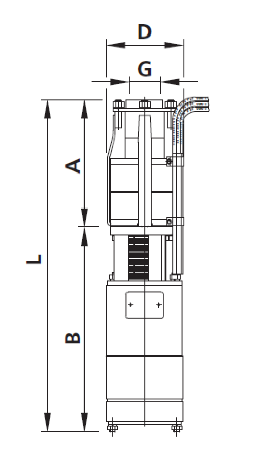 Насос скважинный Ливнынасос ЭЦВ 6-10-235 центробежный, производительность 10 м3/час, напор 235 м, мощность 11 кВт, напряжение трехфазной сети 380В
