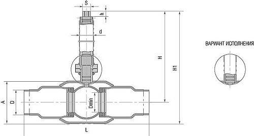 Кран шаровой Маршал 11с67п GAS PRO 3ЦП.00.10 8″ Ду200 Ру25 полнопроходной, двухходовой, углеродистая сталь 20, уплотнение - фторопласт Ф4К20, под приварку с рукояткой, удлинитель шпинделя - 1.2м