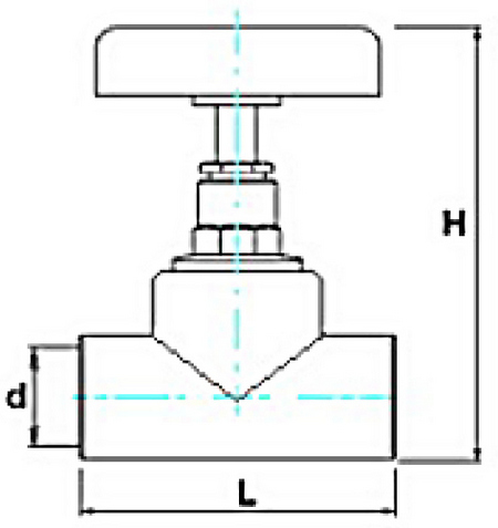 Эскиз полипропиленового вентиля meerplast 