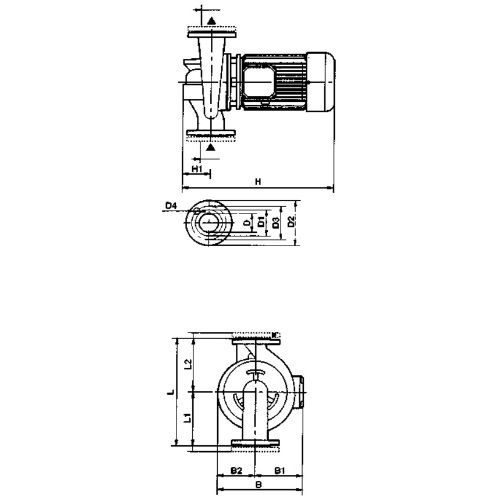 Насос циркуляционный DAB CM 40-670 T-IE3 поверхностный, корпус - чугун, мощность - 0.39кВт, напор - 6.9м, производительность - 200л/мин, 380В