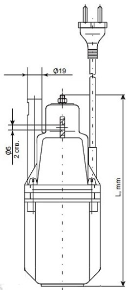 Насос вибрационный Джилекс Малыш-М погружной, производительность 7 л/мин, напор 60 м, мощность 240 Вт, длина кабеля 15 м (1516)