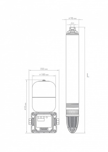 Насосы-автоматы скважинные Джилекс Водомет-Ч, производительность 55 л/мин, напор 75 м, мощность 900 Вт