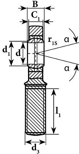 Наконечник шарнирный NPT SA50ES-2RS (GAR50DO2RS) внутренний диаметр - 50мм, резьба гайки - M42x3, уплотнение - закрытое, материал - сталь/сталь