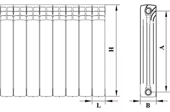 Радиатор биметаллический RIFAR Monolit 500 13 секций 