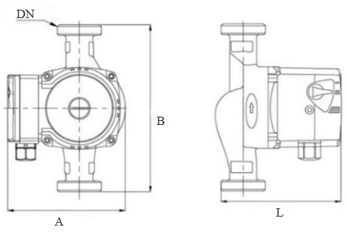 Насос циркуляционный Ogint OG 32/6-180, присоединительный размер - 32 мм, максимальное рабочее давление - 10 бар