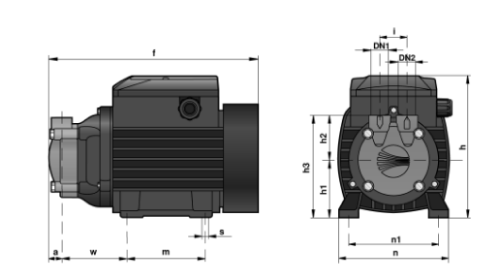 Насосы вихревые Pedrollo PV Ру10 поверхностные, диаметр присоединения 1/4″, корпус - латунь, напор - 42 м, мощность 0.18 кВт