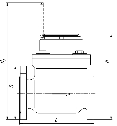 Счетчик холодной воды турбинный Декаст СТВХ-150 МИД Р Ду150 Ру16 фланцевый, до 50°С