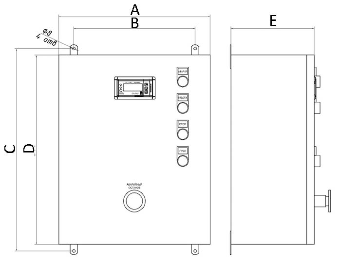 Шкаф управления ПРОМА САФАР-400-ВГ водогрейный газовый с плавным регулированием