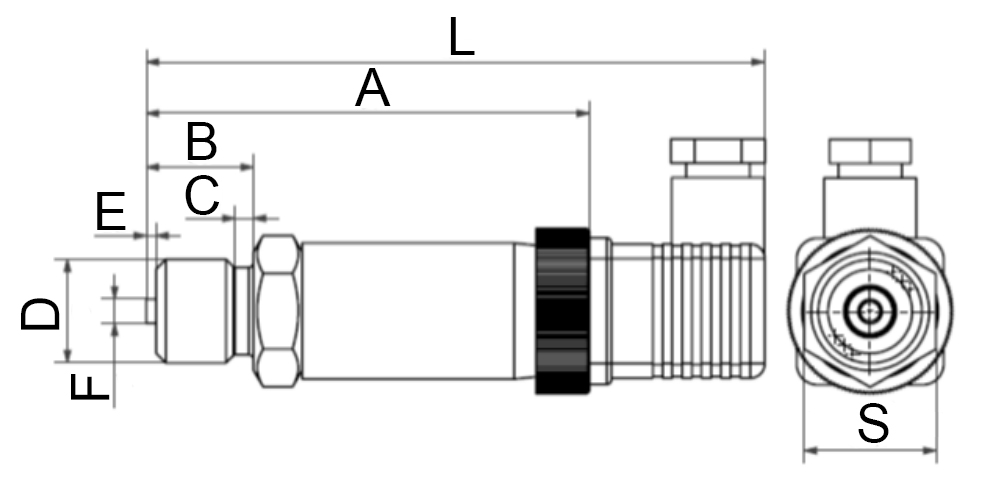 Датчик избыточного давления ПРОМА ДДМ-2010-ДИ-6000-А05-M20-t4070-В-Ж, класс точности 0.5, резьба присоединения M20х1.5, диапазон измерений давлений 0-6000 кПа, для жидкости