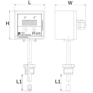 Датчик-реле температуры ПРОМА РТ-015-M20 длина 100 мм, штуцер М20х1.5