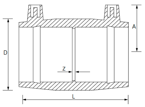Муфта электросварная REHAU RAUPEX Дн40 Ру16 равнопроходная, корпус - полиэтилен для труб из сшитого полиэтилена, цвет - черный