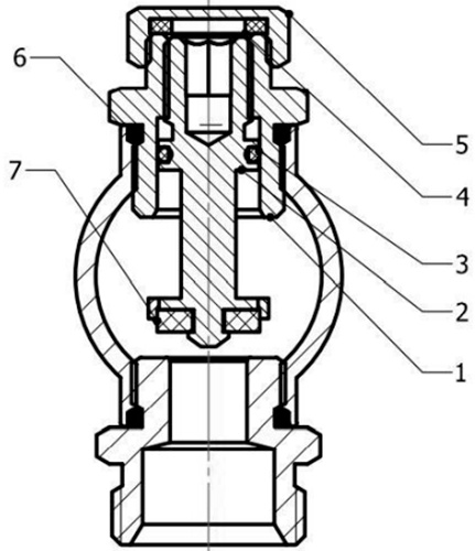 Коллекторная группа Ридан FHF-4R 1″x4x3/4″ Ду25 Ру10 с воздухоотводчиками, с кронштейнами, корпус - латунь