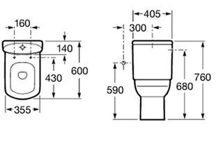 Бачок смывной для унитаза Roca Dama Senso Compacto 34151B000 белый, нижний подвод, арматура, 2/реж слив