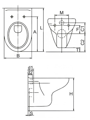 Унитаз подвесной Rosa Элеганс с сиденьем микролифт, инсталляция DI с хром панелью (2 кнопки)