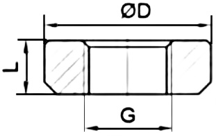 Бобышка приварная Росма №14 БП-РПД-И-ФМ-13-G1/2 Ру600 под датчик давления с фронтальной мембраной, резьба G1/2, L=13мм, нержавеющая сталь