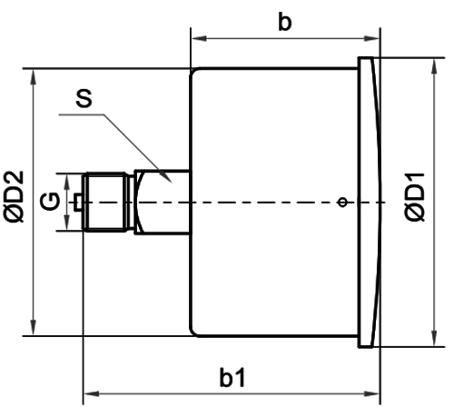 Манометры низкого давления Росма КМ-11Т (6-60кПа), осевое присоединение, класс точности 2.5