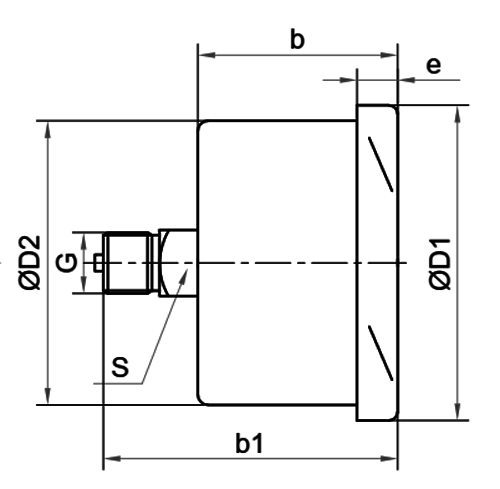 Манометр низкого давления Росма КМ-12Т (0-40kPa) M12x1.5 1.5 63мм, тип - КМ-12Т, осевое присоединение, 0-40кПа, резьба M12x1.5, класс точности 1,5