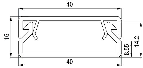 Кабель-канал Ruvinil ПВХ 40x16 мм, материал - пластик, цвет - сосна, длина - 2 м