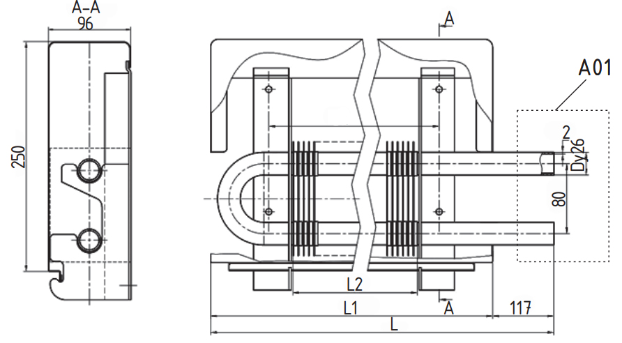 Конвекторы настенные концевые Сантехпром Мини КСК 20 К (А01) 0.40-1.69 кВт, боковое подключение, под приварку, стальные