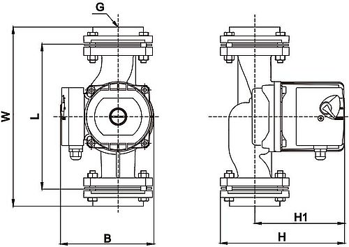 Насос циркуляционный SHIMGE CPHB12-40F поверхностный, корпус - чугун, мощность - 0.26кВт, напор - 8м, производительность - 117л/мин, 220В