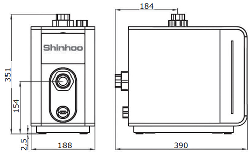 Насосная станция Shinhoo Aquamaster 3-45 поверхностная, корпус - полимер, мощность - 0.6кВт, напор - 46м, производительность - 103л/мин