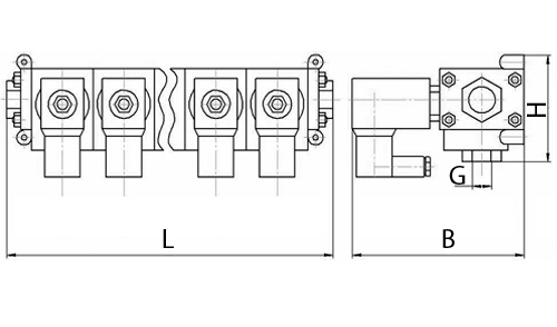 Клапан электромагнитный Smart SM-8863K 1/2″ 7х1/2″ Ду10 Ру10 коллекторный, прямого действия, нормально закрытый, корпус - латунь, мембрана - FKM, DC 12v