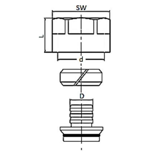 Фитинг компрессионный STOUT SFC-0024 Дн16х2,2x1/2″ Ру10, для труб из сшитого полиэтилена, корпус материала латунь