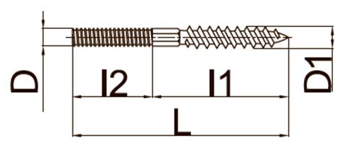 Шпильки STOUT SAC-0020 сантехнические М8х(80-100)мм с дюбелем М10х50мм