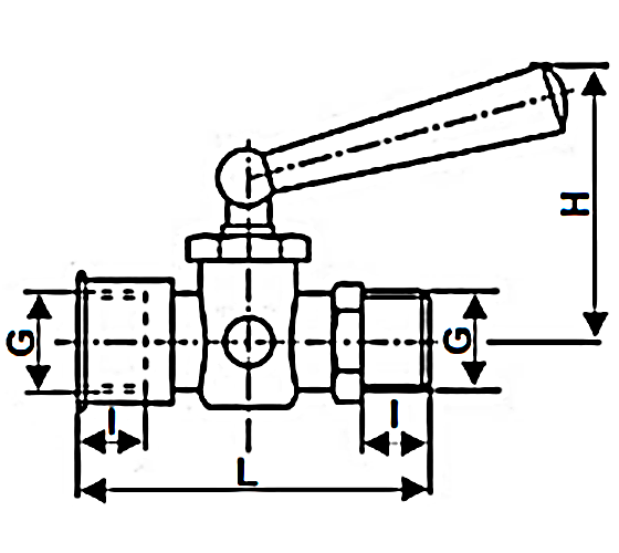 Кран для манометра STOUT SMN-0010 Ду15 1/2″ Ру16 корпус — латунь, резьба наружная/внутренняя