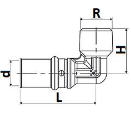 Муфты соединительные STOUT SFP-0011 Ду16-32 пресс, латунные, для металлопластиковых труб
