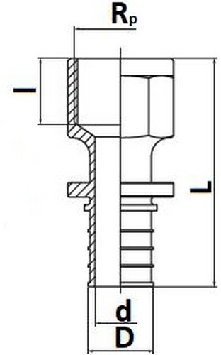 Переход аксиальный STOUT SFA-0001 Дн20x3/4″ Ру25 для труб из сшитого полиэтилена с внутренней резьбой, корпус - латунь
