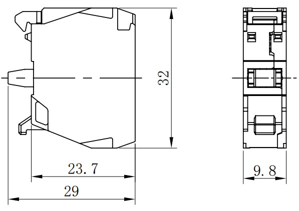 Блок контактный Systeme Electric SystemeSig SBE102 контакт 1НЗ, 3А