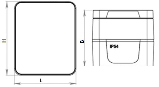 Розетка Systeme Electric AtlasDesign Profi54 1-местная открытой установки 16А, IP54 250В с заземлением и шторками, цвет - серый