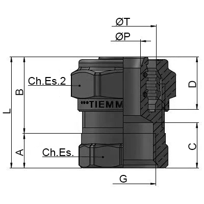 Муфта TIEMME 1602 Дн26х3.0х3/4″ Ру10 для металлопластиковых труб, винтовая, присоединение компрессионное/внутренняя резьба, корпус – латунь