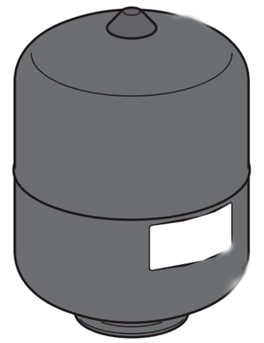 Расширительные баки Uni-Fitt HS PRO Ру6 8-110л мембранные, для систем отопления, корпус - сталь, цвет - красный