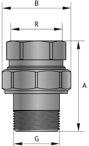 Соединители латунные Uni-Fitt 1/2-2″ Ду15-50 Ру30 разъемные, прямые, с плоской прокладкой, корпус - латунь, покрытие - никель, присоединение - наружная/внутренняя резьба