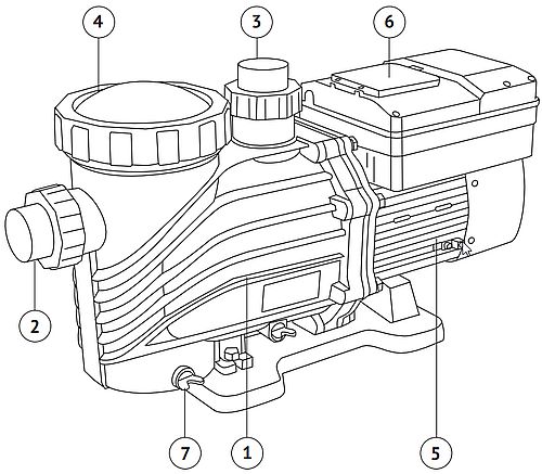 Насосы поверхностные Unipump JET POOL SPP 2200FC Ду40/50х40/50 Ру0.7 для бассейна, с предфильтром, мощность - 2.2кВт, производительность - 40м3/ч, напор - 22м, материал рабочего колеса - PPO-GF20