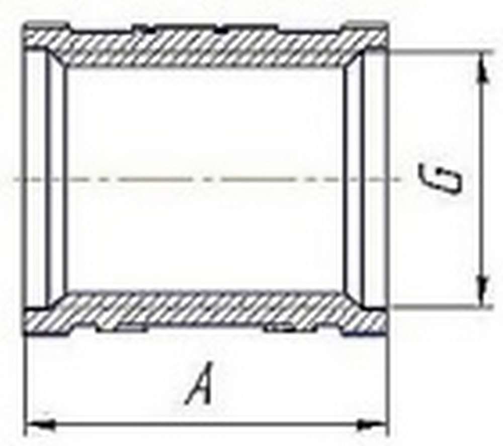 Муфты соединительные VALFEX VF170N 1/2″-2″Ду15-50 Ру40 внутренняя резьба, латунные никелированные