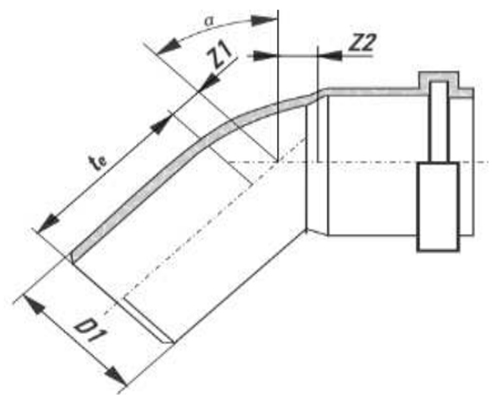 Отводы полипропиленовые VALFEX Стандарт Дн32-110 угол 15-87 градусов для внутренней канализации серые