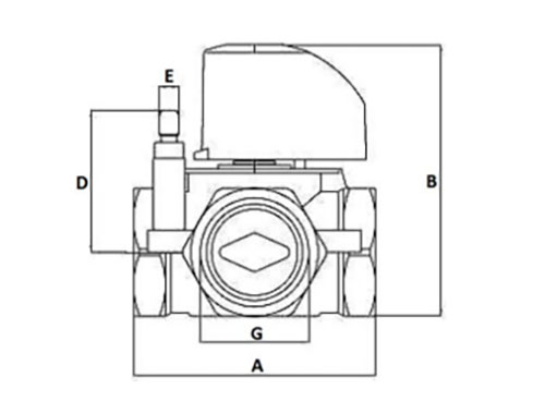 Клапан трехходовой смесительно-разделительный VALTEC VT.MIX03 3/4″ Ду20 Ру10, резьба - внутренняя