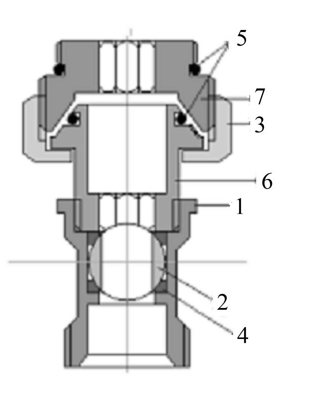Клапан нижнего подключения  Valtec VT.345.R.N  3/4